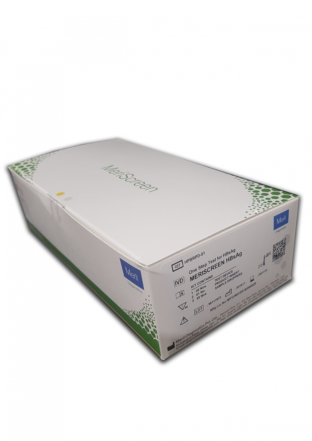 Швидкий тест Однокроковий для виявлення поверхневого антигену вірусу гепатиту В (Меріскрін)